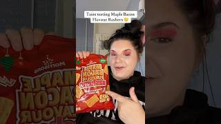 Trying MAPLE BACON RASHERS 🥓 tastetest tastetesting maple bacon crisps [upl. by Azaria512]