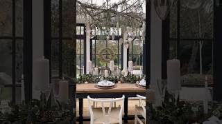 Festive Table Set Up  Sparkly Woodland christmastable branchdecs tablescapeideas fetivetable [upl. by Elrem]