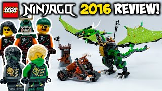 2016 Green NRG Dragon Ninjago Review Ninjago Skybound Set 70593 [upl. by Kailey424]