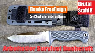 Demko Freereign I Cold Steel I Arbeitstier I brutal stabil I Cooler Allrounder untermesserung [upl. by Anatniuq]