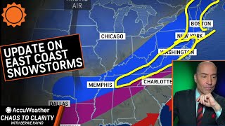 Updates on Snowstorms For East Coast  I95 [upl. by Tillinger]