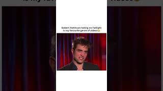 Robert Pattinson hating on Twilight is my favourite genre of videos [upl. by Fira]