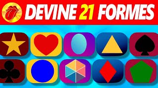 🟩Devine 21 FORMES GÉOMÉTRIQUES en 3 sec  Apprends FACILEMENT les formes en français  Quiz Maths [upl. by Eittel956]