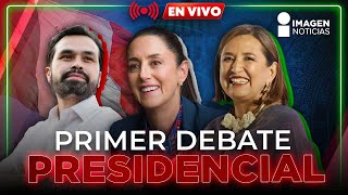 Primer Debate Presidencial Sheinbaum Gálvez y Álvarez frente a frente  Imagen Noticias [upl. by Roinuj]