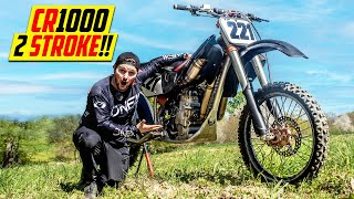 Riding an Insane 1000cc 2 Stroke Dirt Bike [upl. by Velvet]