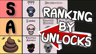 Ranking Isaac Characters BY THEIR UNLOCKS [upl. by Goddord136]