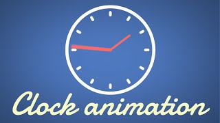 Simple Clock Animation  Easy After Effects Tutorial [upl. by Wittenburg]