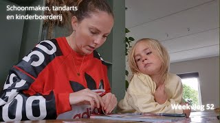 Schoonmaken tandarts en kinderboerderij Familie Elting Weekvlog 52 [upl. by Hsan994]