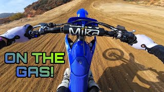 On The Gas At Glen Helen  YZ250F Raw [upl. by Scrogan]