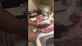 Rebanando carne para tacos al pastor [upl. by Mitran839]