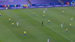 Gol de Di María a Brasil  Relato de Pablo Giralt Copa America Brasil 2021  Argentina 1  0 Brasil [upl. by Natika]