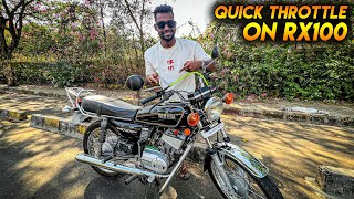 QUICK THROTTLE ON RX100 🔥 MAKES YOUR BIKE FASTER [upl. by Sweyn]