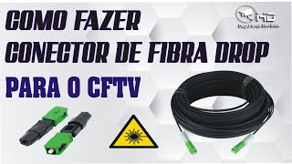 Como fazer corte do conector da fibra drop [upl. by Starks146]