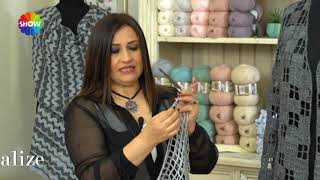 Baharlık Tığ İşi Hırka Yapımı Crochet Spring Cardigan Tutorial with Alize Şal Sim [upl. by Osithe]