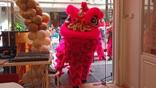 Lion Dance visit music school with Choy San Yeh [upl. by Chenay986]