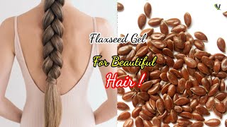 DIY Flaxseed Shampoo  Mind Blowing Hair Growth MUST TRY [upl. by Niwled]