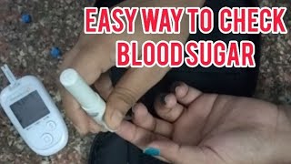 How To Check Easily Blood Sugar At Home ।।Easy Way To Check Blood Glucose Level ।।Check CBG Easily । [upl. by Itra296]