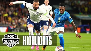 England vs Brazil International Friendly Highlights  FOX Soccer [upl. by Cataldo]