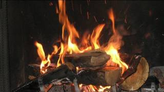 ♥♥ 3 Hours Logs Burning in Fireplace [upl. by Dirtsa]