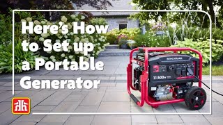 Learn How to Set Up a Portable generator [upl. by Georgianna]