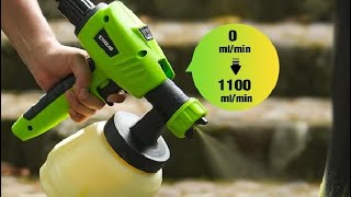 Paint Sprayer 800W HVLP ETOOLAB Electric Spray Paint Gun for House Painting Furniture Fence Stain [upl. by Nellad]