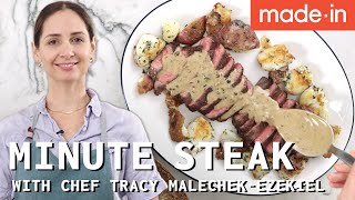 How To Cook Minute Steak with Chef Tracy MalechekEzekiel  Made In Cookware [upl. by Engen640]