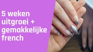 Gelnagels met 5 weken uitgroei  gemakkelijke french [upl. by Augie]