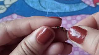 DIY beads ring easy to make beads craft [upl. by Culberson]