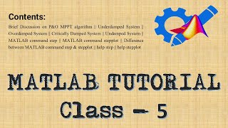 MATLAB TUTORIAL Class 5 Beginner to Advanced Level [upl. by Bowers521]