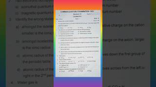 11th std chemistry quarterly question paper with 📕 answer key 🔑😎📗 full video in descriptions 👍 [upl. by Ives]