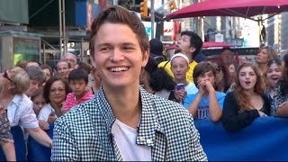 Ansel Elgort Interview 2014 Men Women amp Children Trailer Premiere [upl. by Fara]