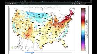 June 19 2024 Frost  Poleward Temperature Contrast  Shifting Ridge  Storm Risk  Flash Drought [upl. by Tunk266]