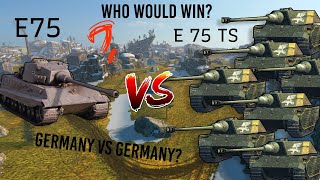 E75 VS 7x E75 TS How Many Needed  WOT BLITZ [upl. by Firahs]