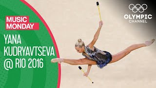 Impressive Clubs Routine by Yana Kudryavtseva to quotBlack Goldquot  Music Monday [upl. by Aksehcnarf]