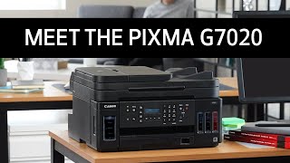 Canon PIXMA G7020 Wireless MegaTank AllInOne Printer [upl. by Einhpets]