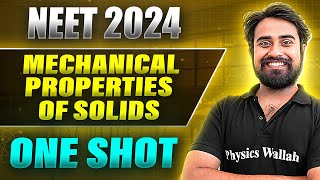 MECHANICAL PROPERTIES OF SOLIDS in 1Shot FULL CHAPTER COVERAGE ConceptsPYQs  Prachand NEET 2024 [upl. by Iahc]