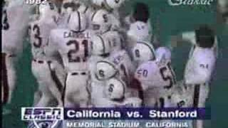 1982 Cal vs Stanford [upl. by Adirahs]