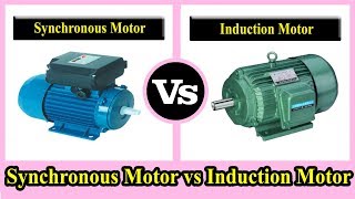 Synchronous Motor vs Induction Motor  Difference Between Induction Motor and Synchronous Motor [upl. by Woolley]