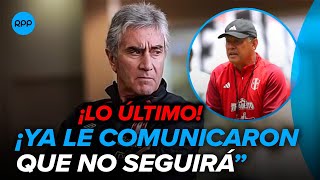 🔴 Oblitas ya le informó a Reynoso que no seguirá en la Selección Peruana [upl. by Ylrrad]