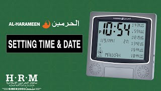 SETTING TIME amp DATE  ALHARAMEEN WALL amp TABLE CLOCKG4 [upl. by Naesed]