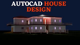 AutoCAD 3D House Design [upl. by Liebowitz]