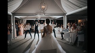 EPIC GROOMSMEN DANCE SUPRISE for the bride  Amazing Wedding all time [upl. by Eimiaj317]