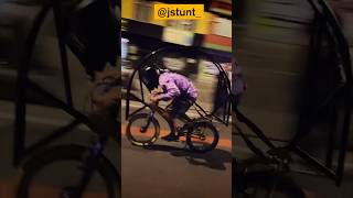 Insane BMX Rolling Stunt shorts bikelife [upl. by Massey]