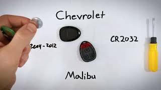 Cambio de Batería del Llavero del Chevrolet Malibu 2004  2012 [upl. by Kory]