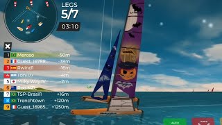 virtualregatta nacra17classassociation38 Class Sailing Halloween Eregatta [upl. by Gussi]