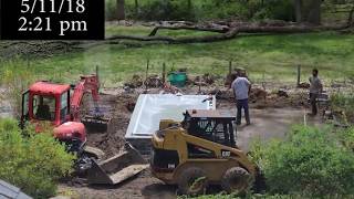 Endless Pool 2 Excavating Patio Paving and Landscaping Timelapse [upl. by Iruam]