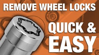 How to remove wheel locks without a key remove McGard locking lug nuts [upl. by Leonanie893]