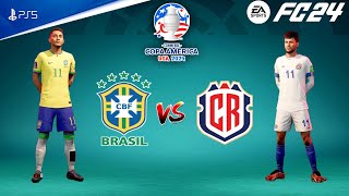 FC 24  Brazil vs Costa Rica  Copa America 2024 Group Stage Match  PS5™ 4K60 [upl. by Jaquenetta715]