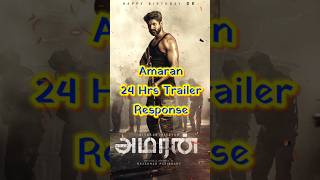 Amaran Trailer Response  Trailer Views and Likes Record  Sivakarthikeyan amaran saipallavi [upl. by Aglo347]