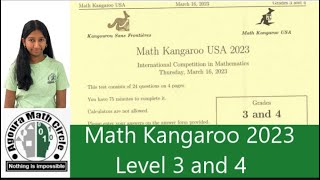 Math Kangaroo 2023 Level 3 and 4 Presented by Dheekshaw Gopinath [upl. by Nosreve949]